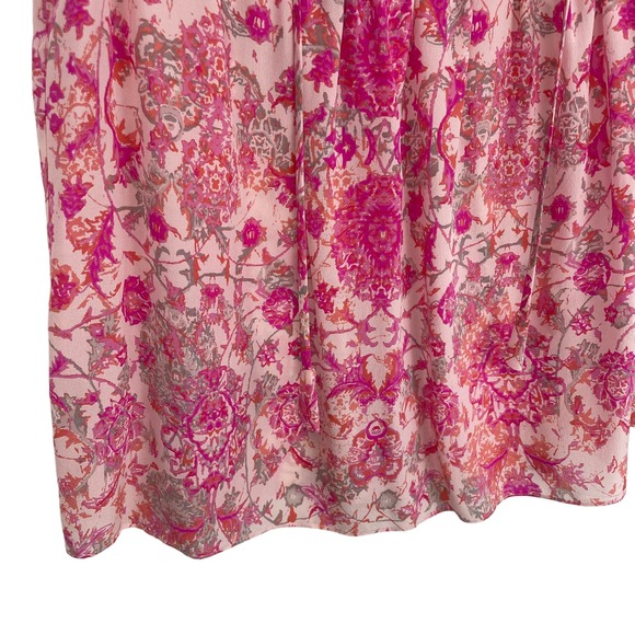 Rebecca Taylor Sleeveless 100% Silk Dreamweaver Top Powder Pink 2 - Picture 3 of 9